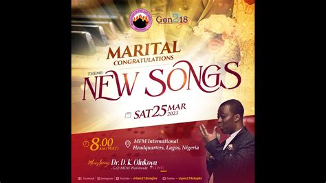 MARITAL CONGRATULATIONS GEN218 SINGLES PROGRAMME NEW SONGS YouTube