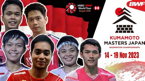 Daftar Wakil Indonesia Dan Unggulan Di Kumamoto Masters Japan 2023