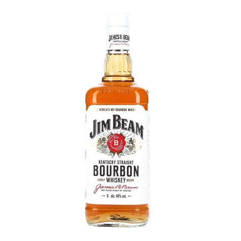 Jim Beam White Label Kentucky Straight Bourbon Whiskey 1 0 Liter