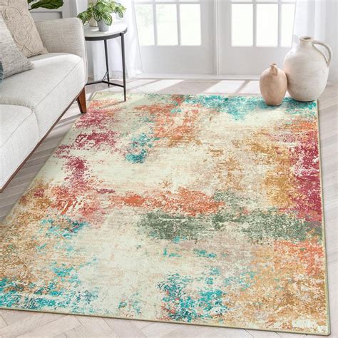 Amazon Nourison Celestial Multicolor 5 3 X 7 3 Area Rug