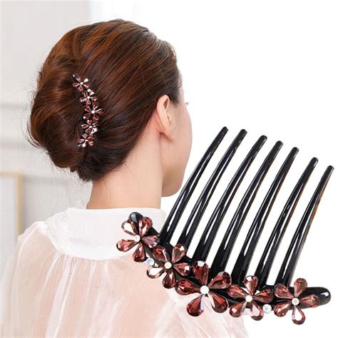 Hair comb insert comb hair accessories rhinestones | Hair comb accessories, Hair accessories ...