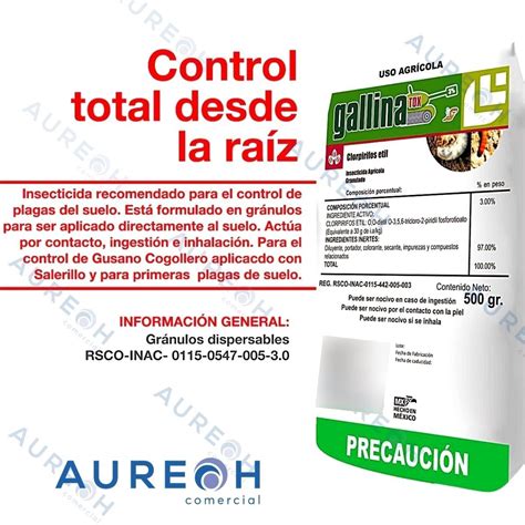 5kg Control De Gallina Ciega Insecticida Gallinatox 3 Envío gratis