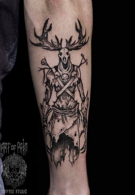 Фото тату Елизавета Останина - Тату жуткие на предлечьях #witchertattoo ...
