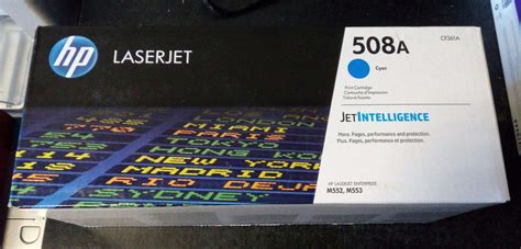 Картридж HP 508A CF361A для LaserJet M552/M553, голубой — купить в ...