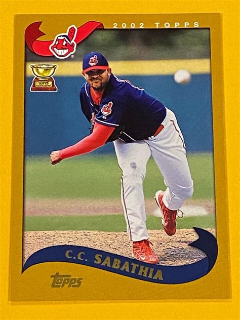 C C Sabathia Indians P Topps Rp All Star Rookie Gold Cup