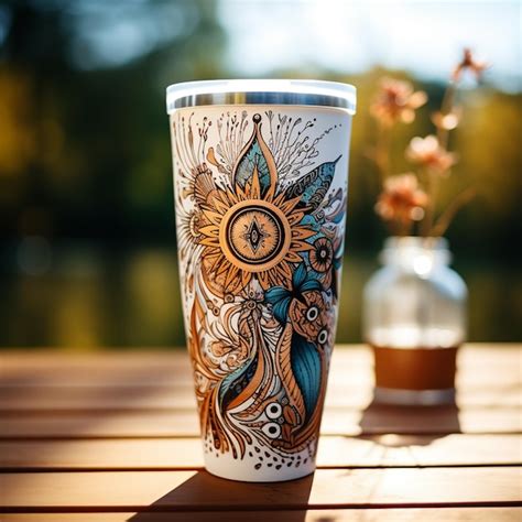 Premium Ai Image Illustration Of Tumbler Design Boho