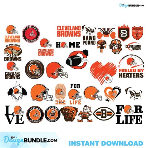 Cleveland Browns Svg Bundle Browns Svg Cleveland Browns Logo Instant