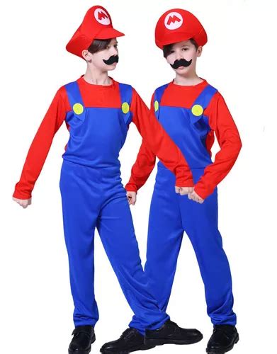 Disfraz De Super Mario Bross Y Luigi Para Niños Meses sin interés