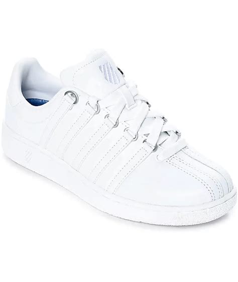 K-Swiss Classic VN All White Shoes | Zumiez