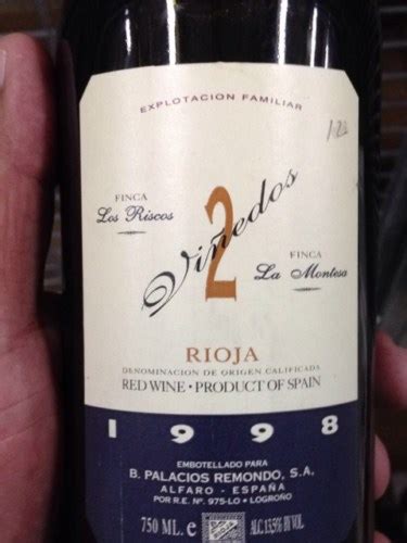 Palacios Remondo Rioja 2 Viñedos Los Riscos La Montesa Vivino US