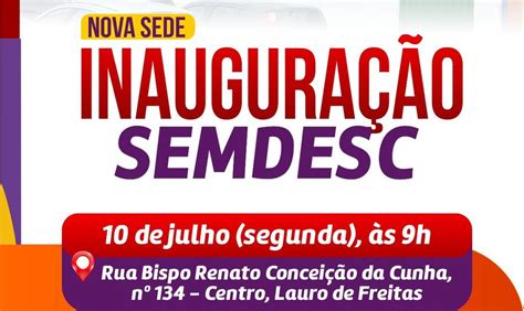 Nova Sede Da Semdesc E A Central Do Cad Nico Ser O Inauguradas Nesta