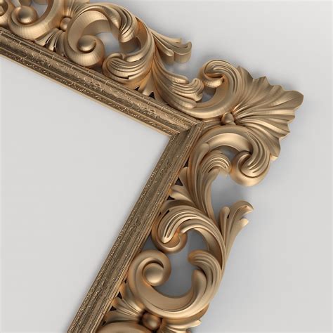 Carved Frame 3d Model Rm 022 3d Model 40 Max Obj Stl Free3d