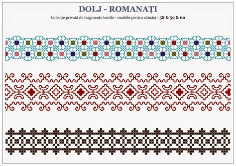 Semne Cusute Motive Traditionale Oltenia Dolj Romanati Romanian Folk Embroidery