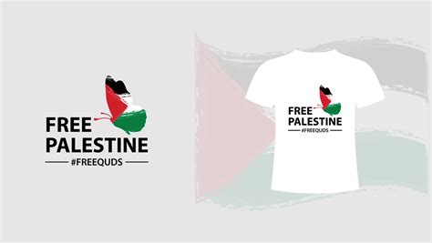 Free Palestine the butterfly flag Vector illustration background. Pray ...