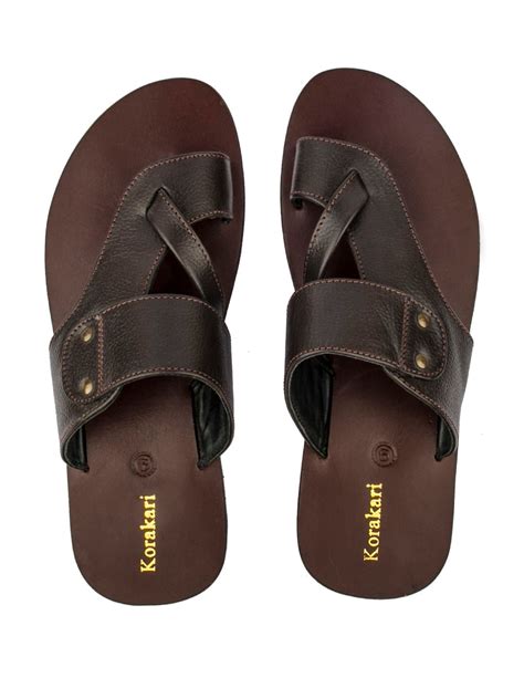 Good Looking Handmade Brown Leather Sandals for Men.