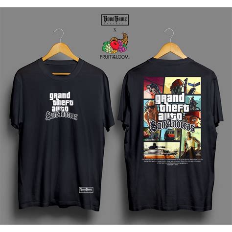 Relaxed Fit Fruit Of The Loom Shirt GTA Grand Theft Auto Tshirt San