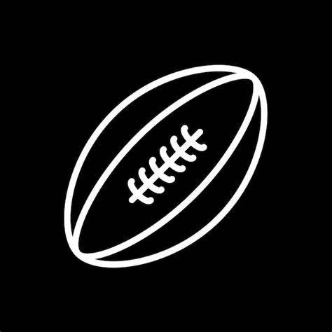 Premium Vector Rugby Ball Icon Vector Logo Design Template