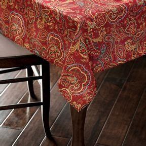 Paisley Print Fabric Tablecloth - 70" Round