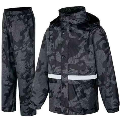 Traje Impermeable Invierno Camuflado Tipo Sudadera Piezas Cuotas