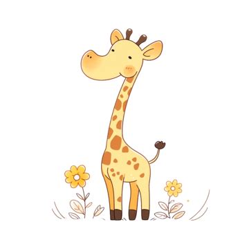 Hand Drawn Elements Giraffe Cartoon Hand Clipart Giraffe Clipart