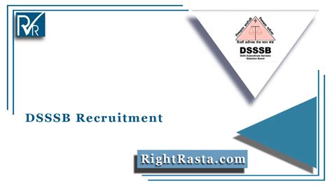 Dsssb Recruitment Posts Apply Online Form For Vacancy