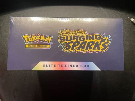 Surging Sparks Sv Elite Trainer Box Etb Pokemon Tcg Factory Sealed