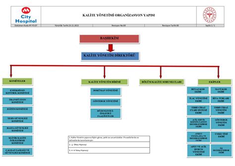 Kalite Y Netim Birimi Organizasyon Emas City Hospital Mersin