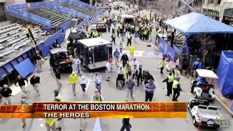 Boston Marathon Explosion Video Pictures Heroes Emerge From Boston