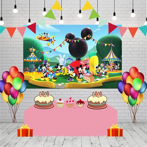 Buy Mickey Mouse Clubhouse Backdrop For Birthday Party Supplies 70 8x47