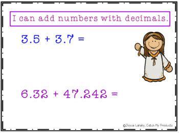 Addition And Subtraction Digital Decimals In Powerpoint Screen Share