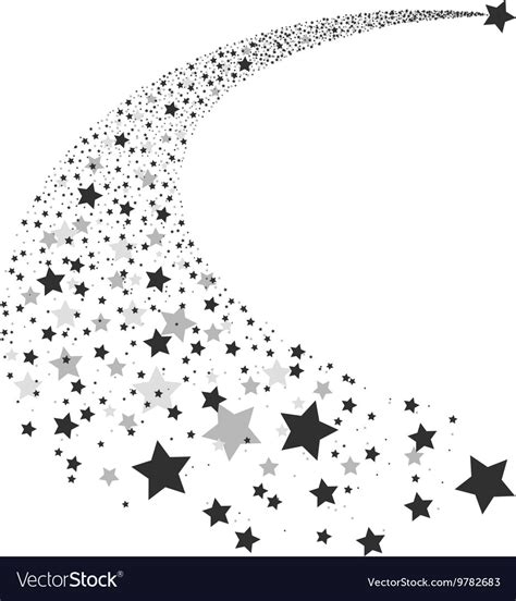 Abstract falling star Royalty Free Vector Image