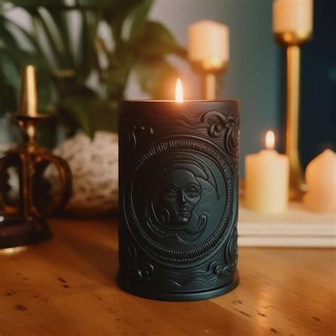 Premium AI Image | a candle that says'god'on it