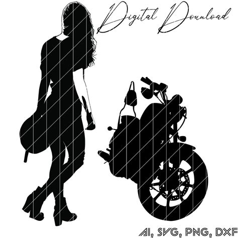 Motorcycle Svg Bike Svg Printable Biker Cutfile Motorcycle Png Motorcycle Clipart Instant