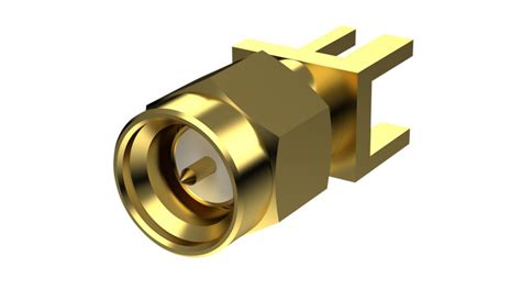 Empcb Smamst A Taoglas Rf Connector Sma Brass Plug Straight