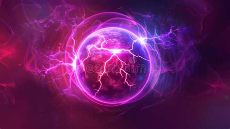 A Magical Energy Design Depicts An Electric Ball Or Plasma Sphere With