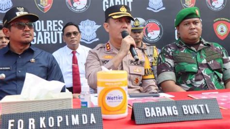 Selama Tahun 2023 Polres Garut Selesaikan Sebanyak 287 Perkara Kriminal