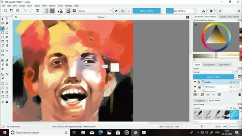 taare zameen par digital speed paint krita painting youtube