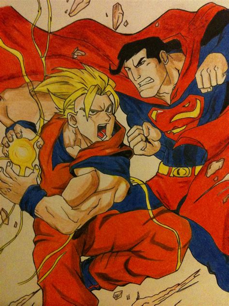 GOKU vs SUPERMAN by Dericules on DeviantArt