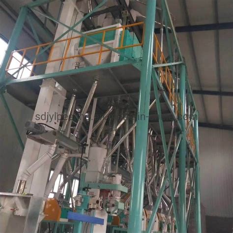 50tons Corn Maize Flour Milling Machine Corn Grits Milling Machine