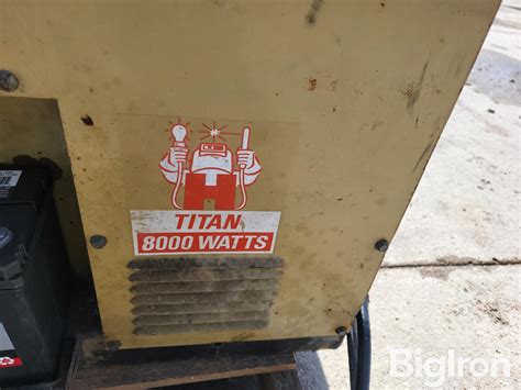 Hobart Titan 8000 Watts Generator AC DC Arc Welder BigIron Auctions