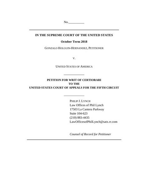 Pdf Petition For Writ Of Certiorari To The United States · Petition