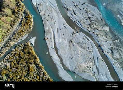 Braided river aerial view hi-res stock photography and images - Alamy