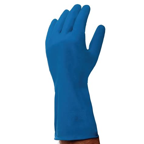 G347327 - Polyco Medium Blue General Purpose Rubber Gloves - Pair | GLS Educational Supplies