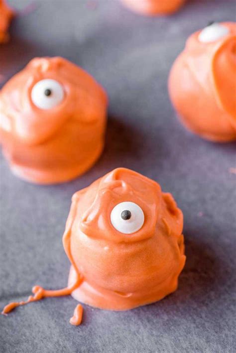 Monster Halloween Truffles Cookie Balls