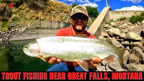 Trout Fishing Near Great Falls Montana Youtube