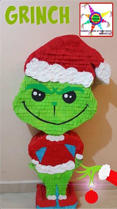 Piñata De Grinch Piñatas Navidad Piñatas Piñatas Originales Navideñas