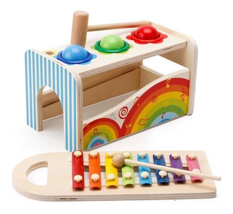 Juguete Didáctico Xilófono Madera Montessori Juego Envío gratis