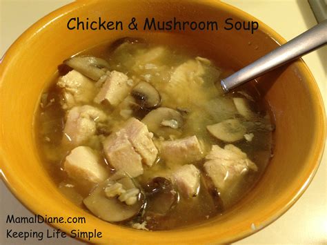 Chicken And Mushroom Soup Mamal Diane