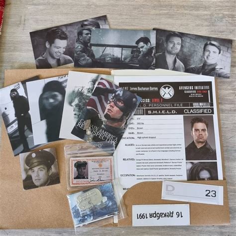 Winter Soldier File Shield Top Secret Files Bucky Barnes Folder