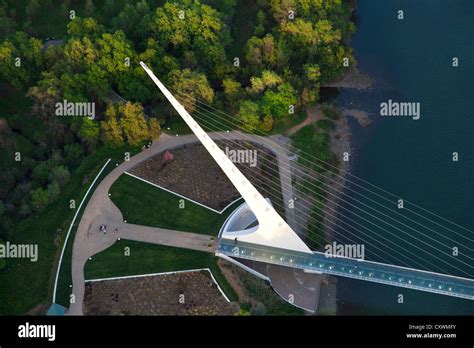 Aerial view of the Sundial Bridge, Redding, California Stock Photo - Alamy